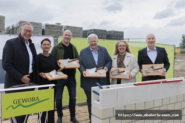 Bremen'de 41 yeni sosyal konutun temeli atıldı