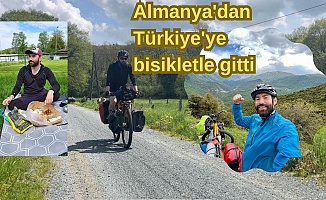 Bremenli öğrenci bisikletle Türkiye'ye gitti