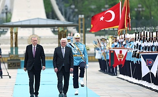 Cumhurbaşkanı Erdoğan Almanya Cumhurbaşkanı Steinmeier ile külliyede buluştu