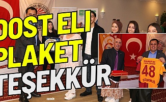 Dost Eli kampanyasına destek verenlere plaket verildi