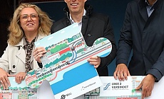 Bremen’de yeni tramvay hattı için İik kazma vuruldu